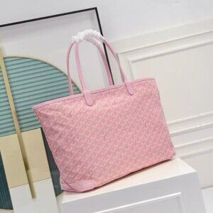Goyard Pink tote bag with pouch